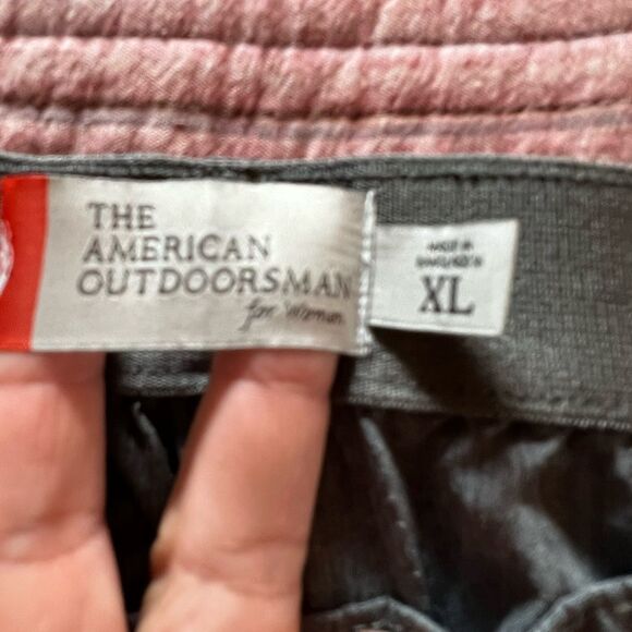 The American Outdoorsman Women’s Shorts with pockets and elastic waist Gray XL - Picture 8 of 9